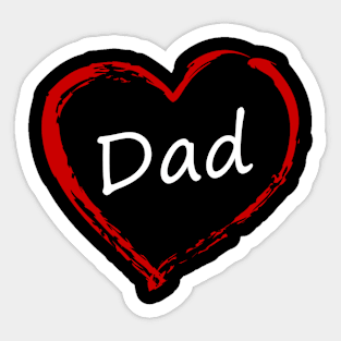 Love Dad Sticker